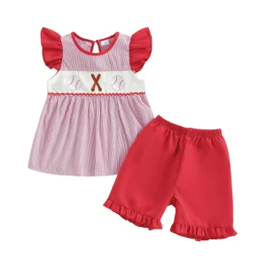 Infant Girl Baseball 2 Piece Set