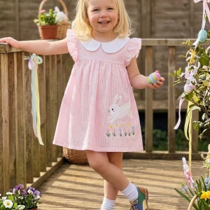 Toddler Easter Dress with Ruffle Sleeveless Design